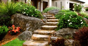sandstone artificial rock stairs